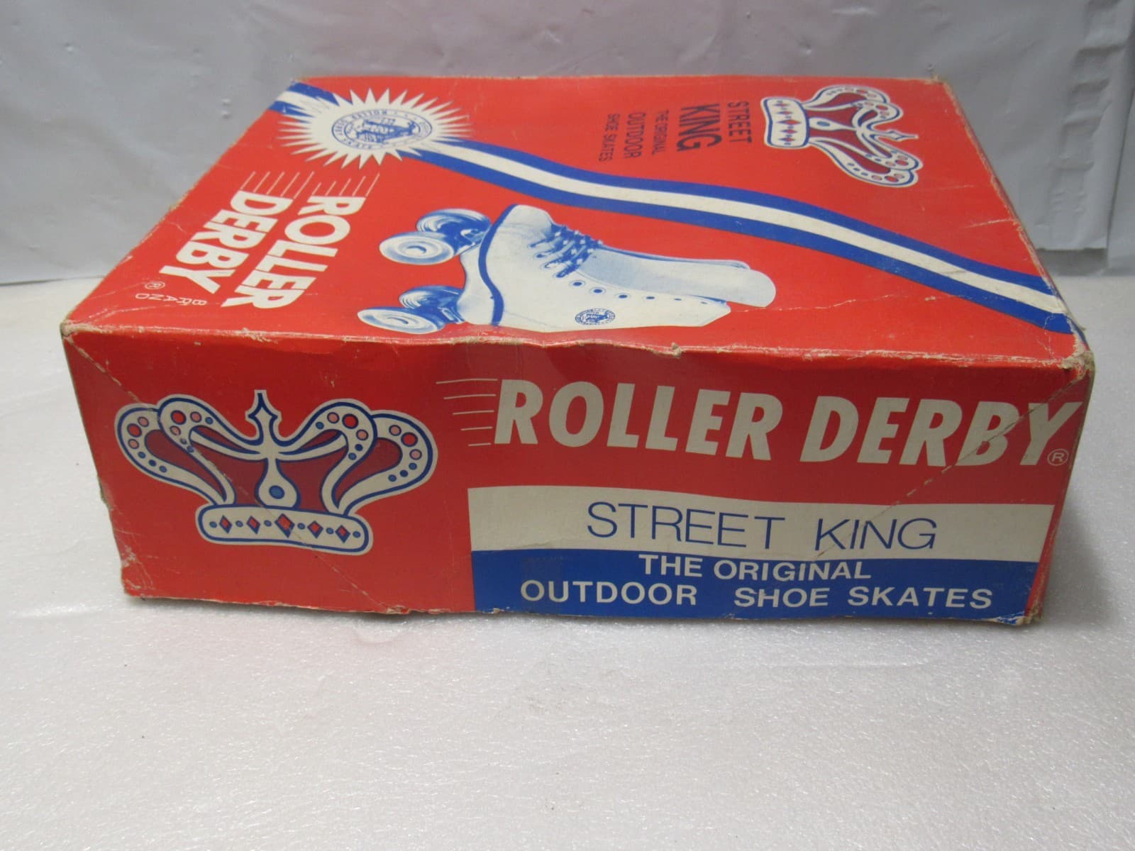 VINTAGE ROLLER DERBY STREET KING OUTDOOR Skates Black SIZE 8 Metal Wheels U45JJ - Thumbnail 14