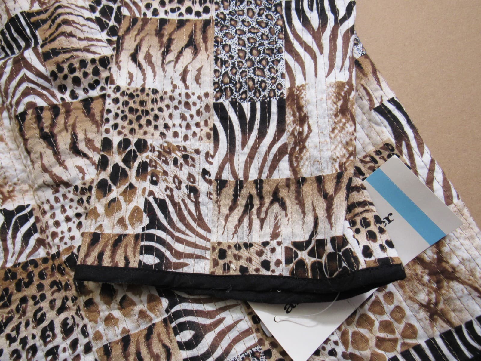 NWT ALFRED DUNNER Womens Cotton Reversible Jacket Animal Print Size 20W U47J - Thumbnail 5