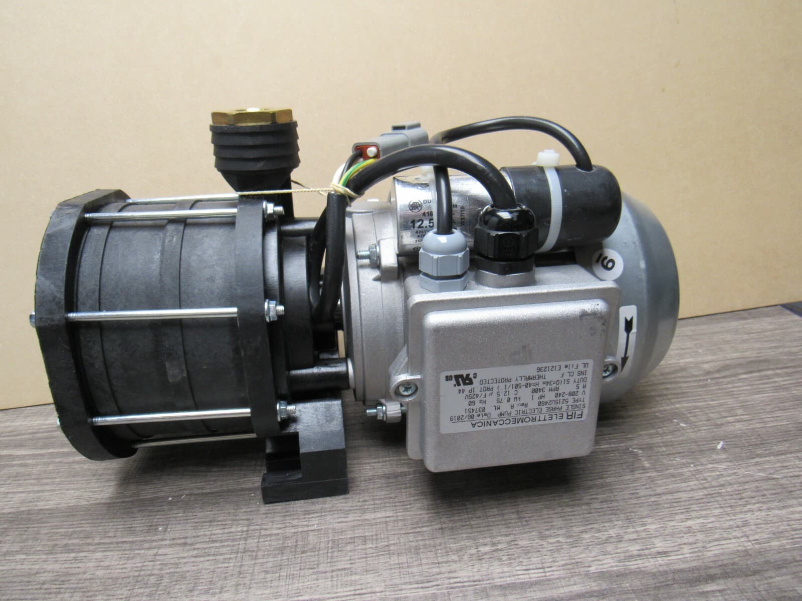 New FIR Elettromeccanica Single Phase Pump 5215U2460 208/240V 1 HP 60Hz - Thumbnail 5
