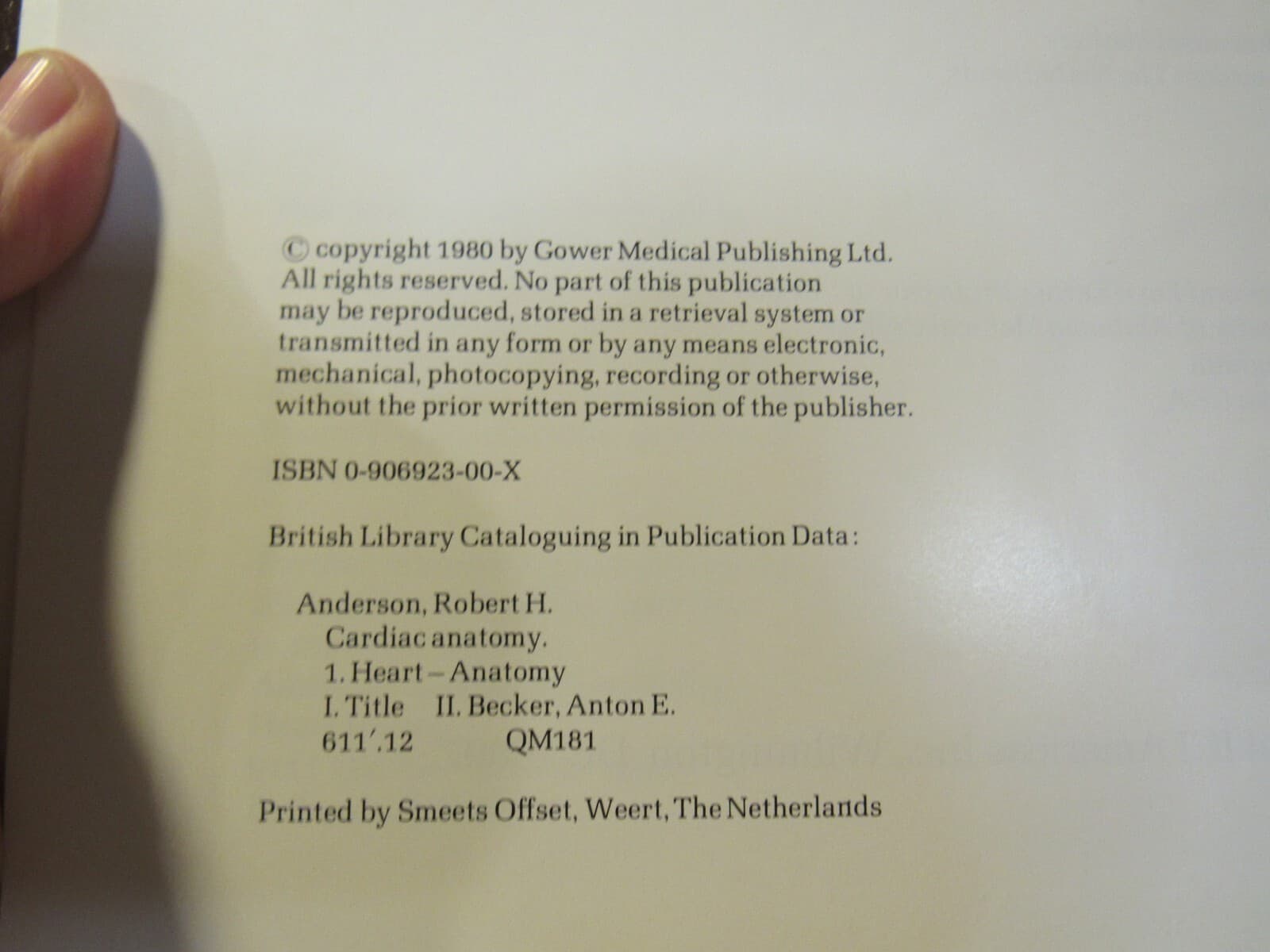 CARDIAC Anatomy: AN INTEGRAL TEXT AND COLOUR ATLAS By Robert H. Anderson Q30J - Thumbnail 4