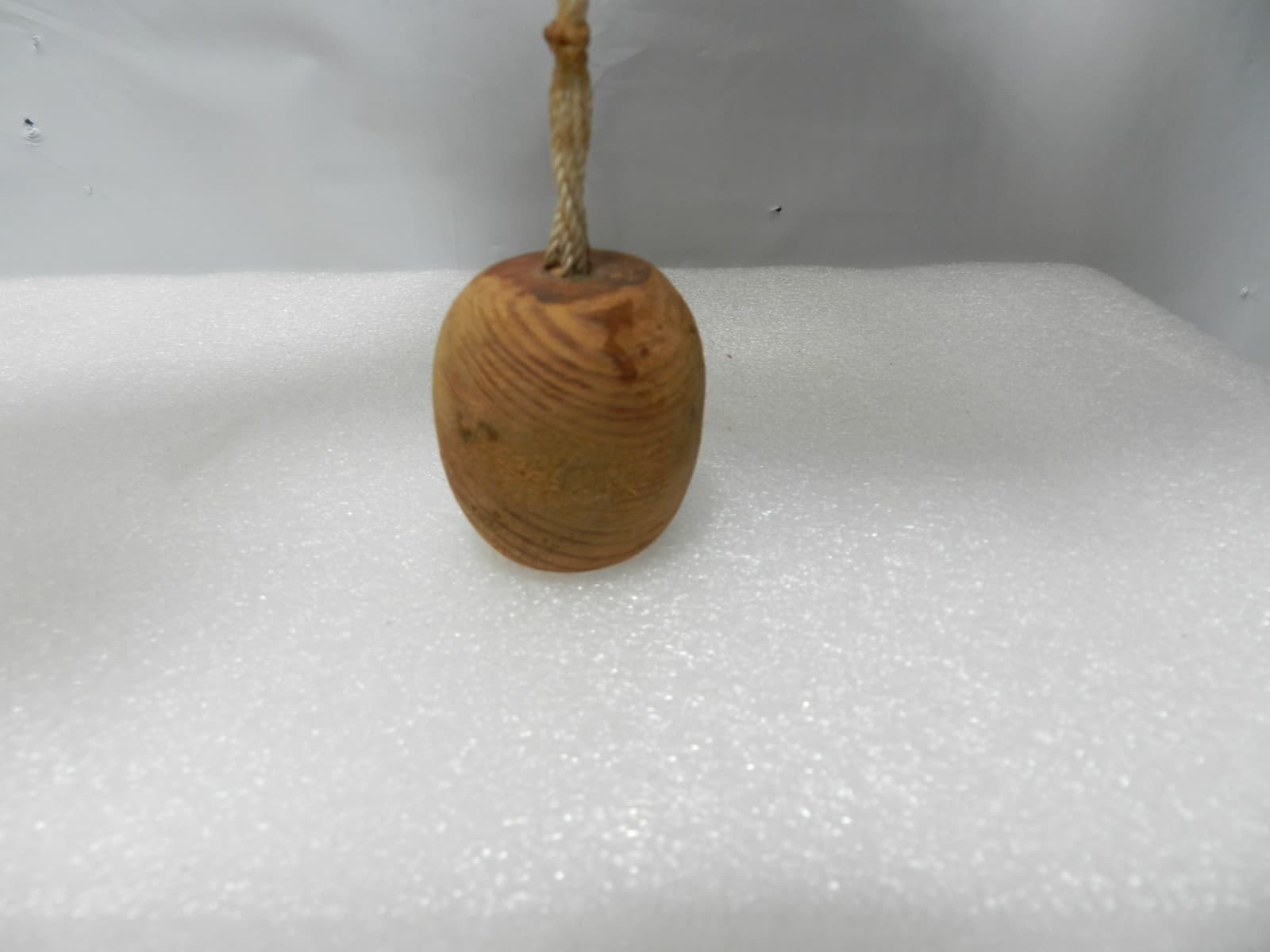 Vtg Folk Art Wooden Pecking Chickens Primitive Paddle String Toy (L83S) - Thumbnail 6