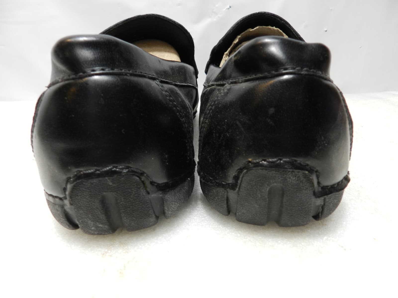 Kenneth Cole Reaction De-Tour Black Leather Slip On Loafers Mens 10 M (L81K) - Thumbnail 3