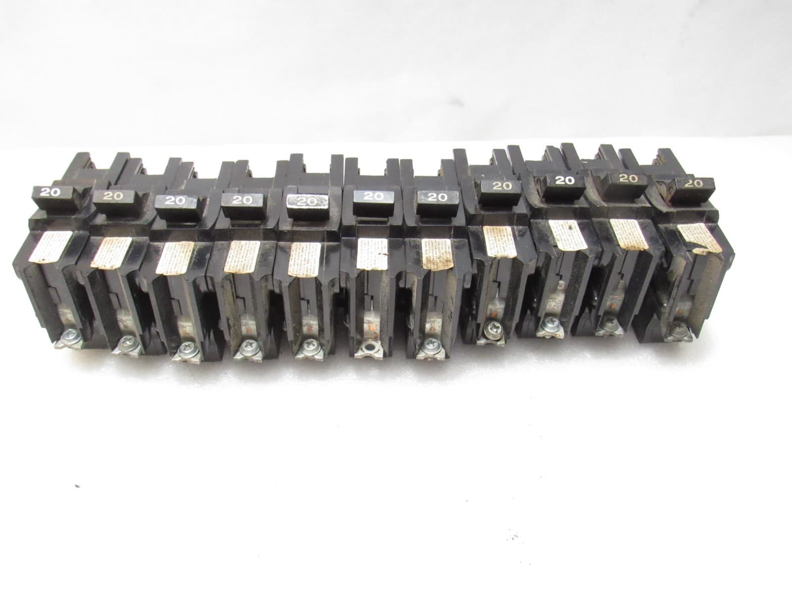 11 Federal Pacific NBSWD 20 Amp 1 Pole 120/240 Stab-Lok Plug In Breaker D98JK - Thumbnail 8