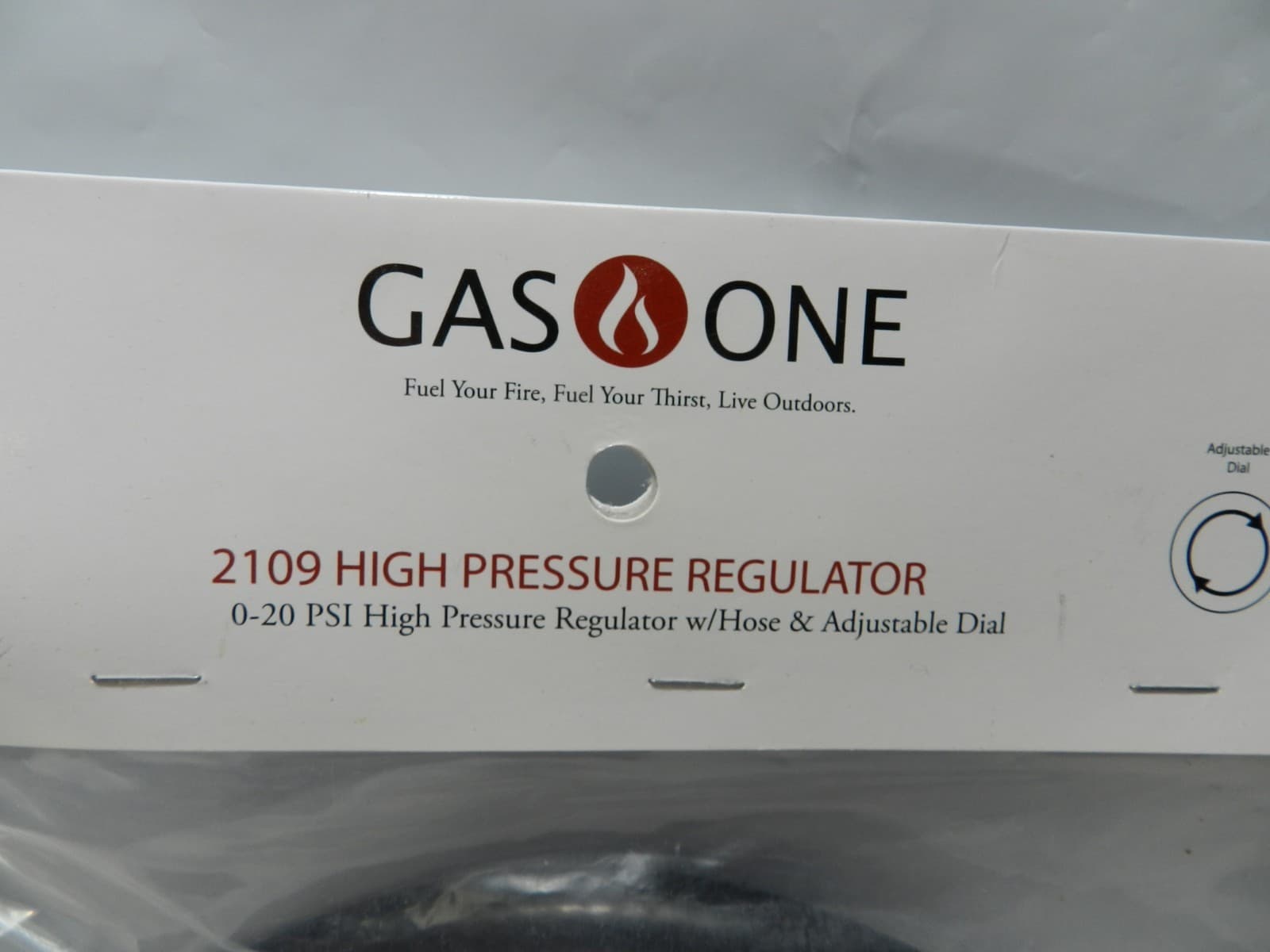 GASONE Propane Regulator - 2109 Brass Orifice 4 ft High Pressure 0-20 PSI (Z99J - Thumbnail 3