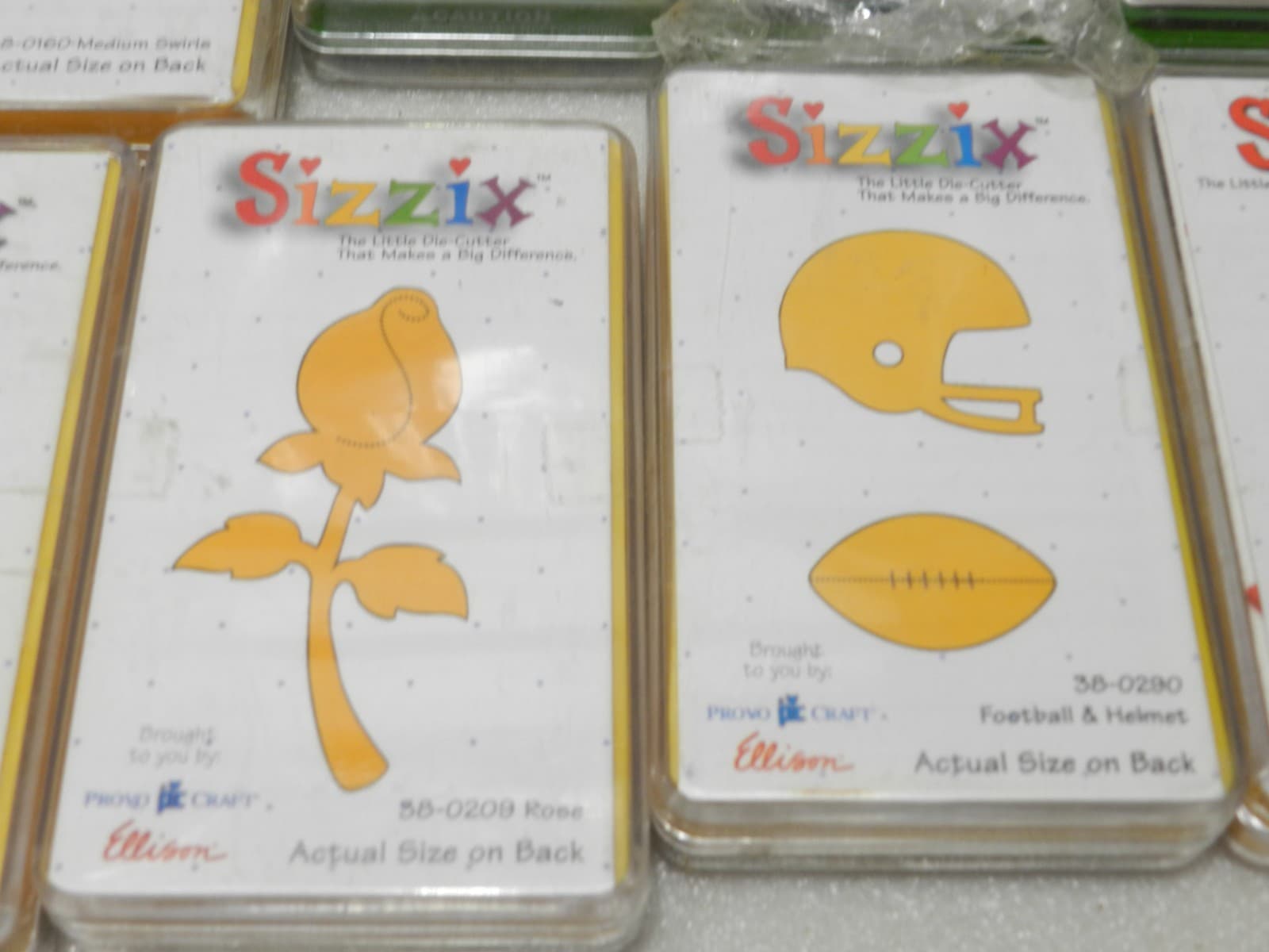 60 Sizzix Dies Lollipop Uppercase Alphabet Sports Holiday Kids Pets (A2J) - Thumbnail 11