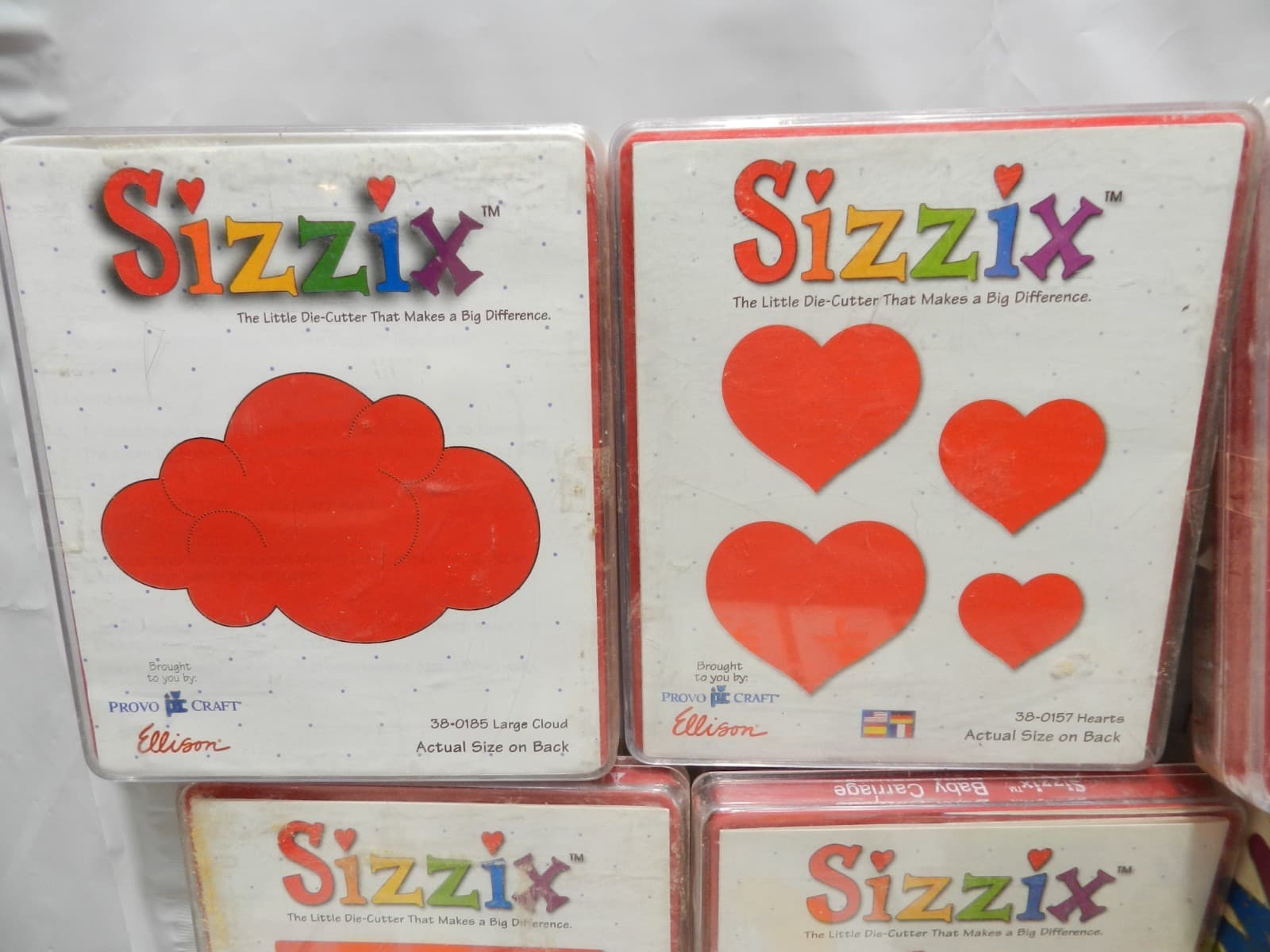 60 Sizzix Dies Lollipop Uppercase Alphabet Sports Holiday Kids Pets (A2J) - Thumbnail 2