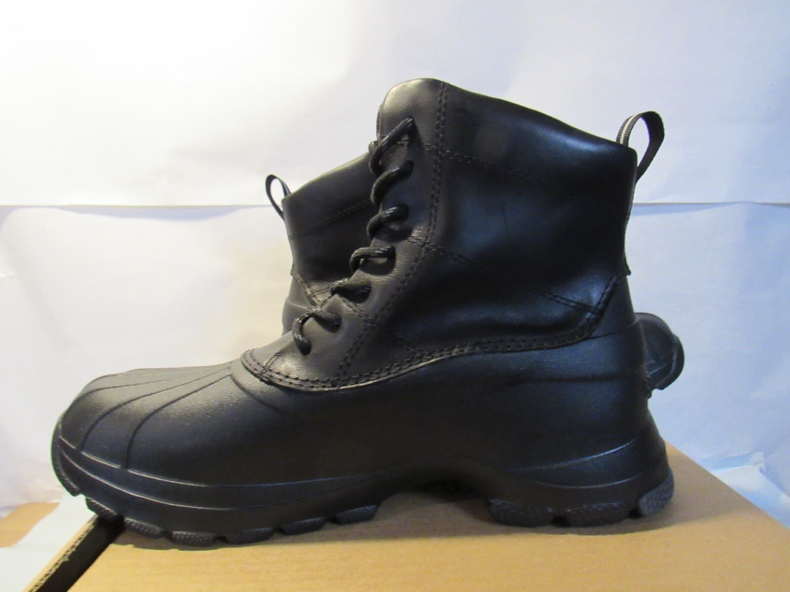 Sperry Mens Duck Float Lace Up Rain Snow Boot Black Size 8M W6K - Thumbnail 9
