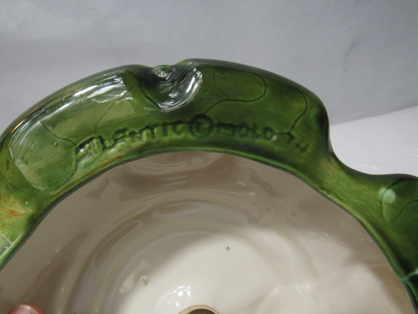 Vintage Atlantic Mold Ceramic Christmas Tree 16 Inch Snow Tipped Branches (D99K) - Thumbnail 13
