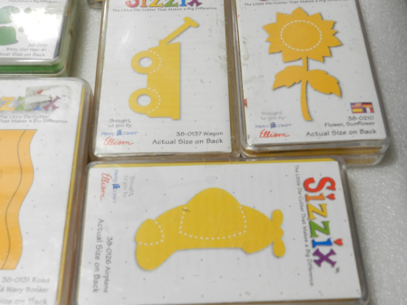 60 Sizzix Dies Lollipop Uppercase Alphabet Sports Holiday Kids Pets (A2J) - Thumbnail 13