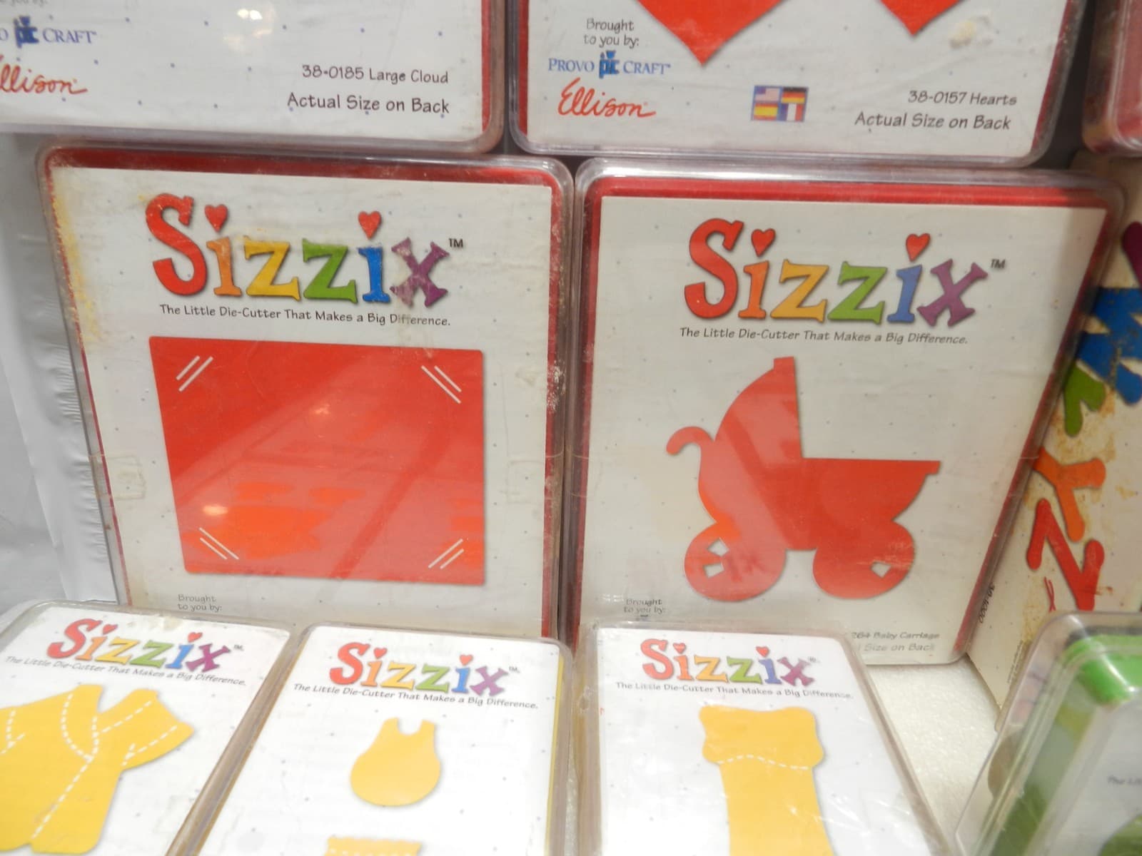 60 Sizzix Dies Lollipop Uppercase Alphabet Sports Holiday Kids Pets (A2J) - Thumbnail 5