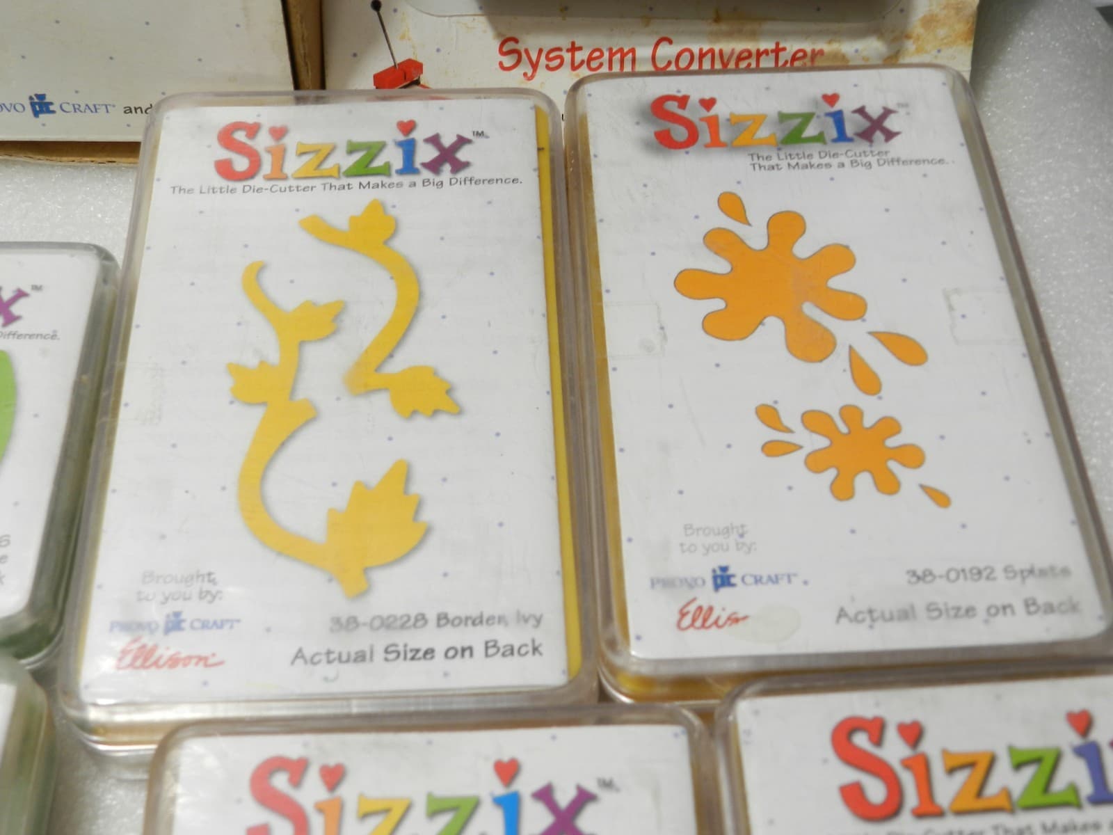 60 Sizzix Dies Lollipop Uppercase Alphabet Sports Holiday Kids Pets (A2J) - Thumbnail 14