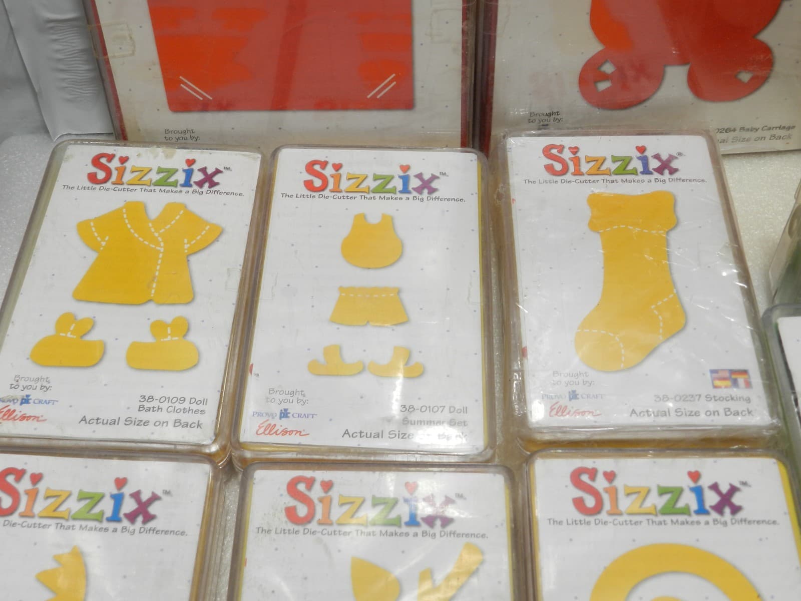 60 Sizzix Dies Lollipop Uppercase Alphabet Sports Holiday Kids Pets (A2J) - Thumbnail 6