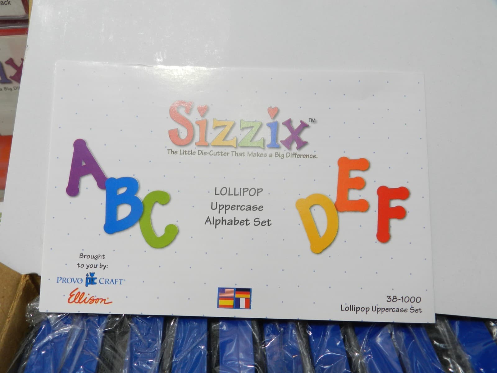 60 Sizzix Dies Lollipop Uppercase Alphabet Sports Holiday Kids Pets (A2J) - Thumbnail 16