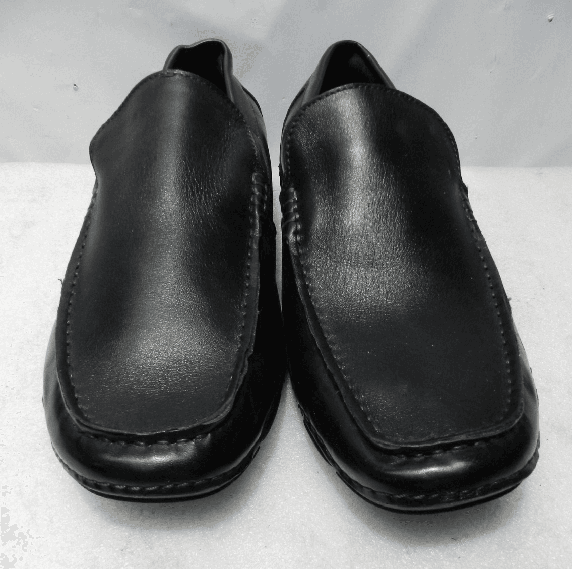 Kenneth Cole Reaction De-Tour Black Leather Slip On Loafers Mens 10 M (L81K) - Thumbnail 2
