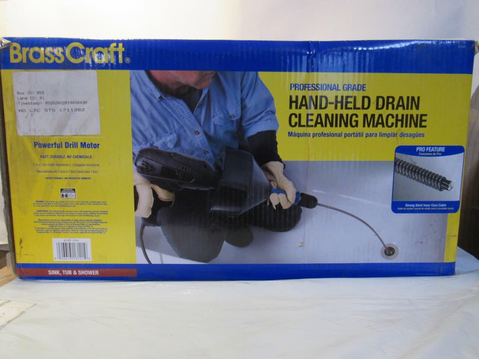 NEW Brass Craft Music Auger Handheld Drain Cleaning Machine Model #BC1020 W7K - Thumbnail 3