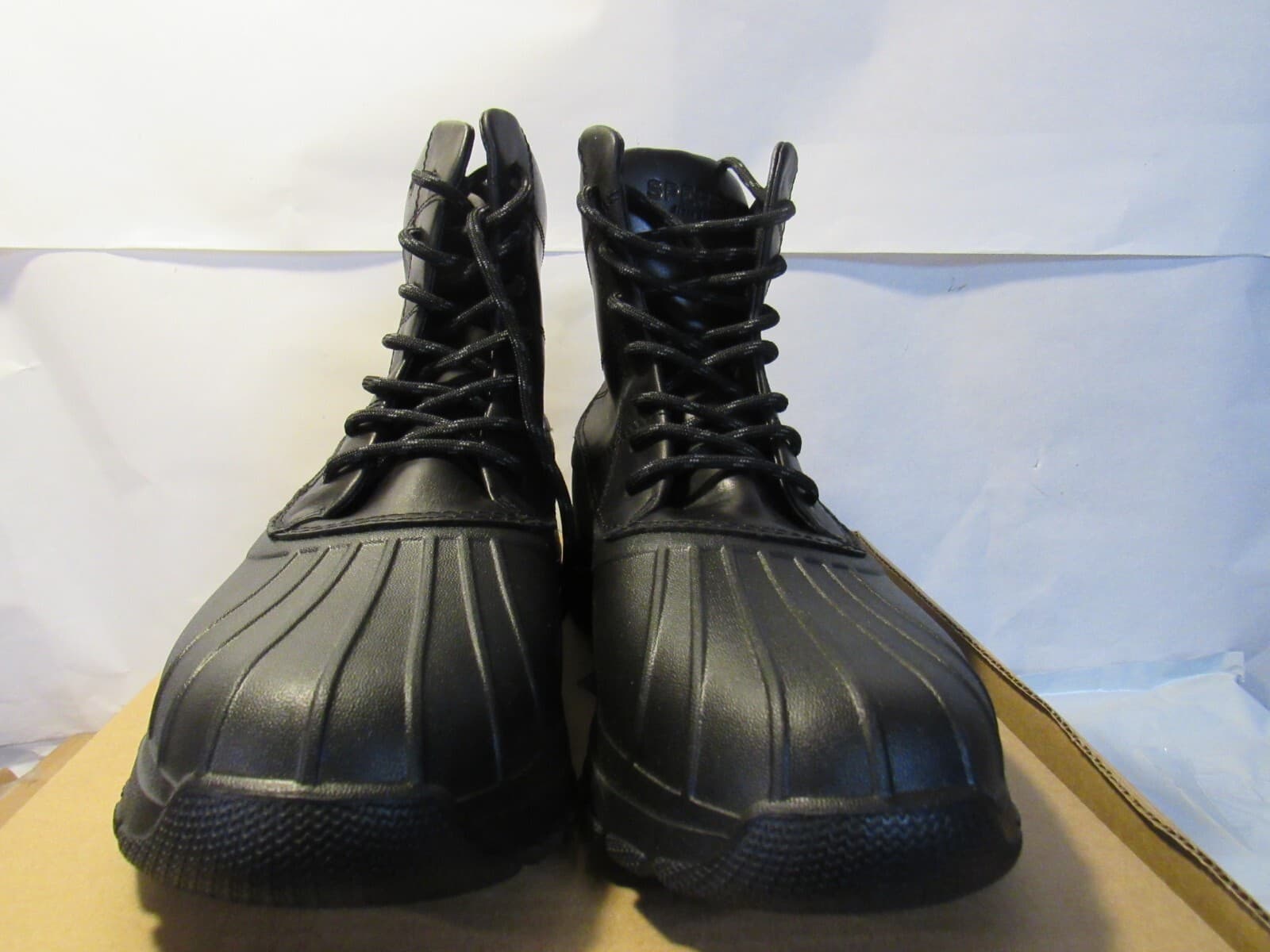 Sperry Mens Duck Float Lace Up Rain Snow Boot Black Size 8M W6K - Thumbnail 3