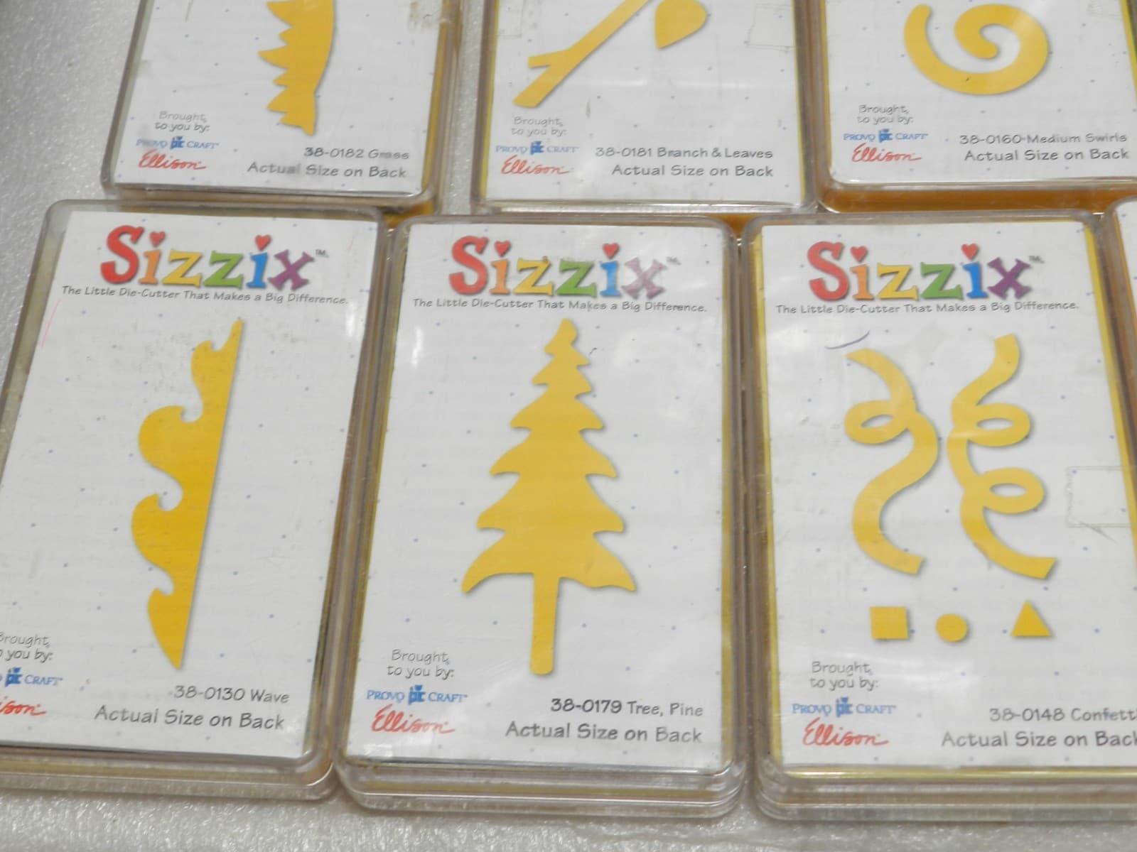 60 Sizzix Dies Lollipop Uppercase Alphabet Sports Holiday Kids Pets (A2J) - Thumbnail 8