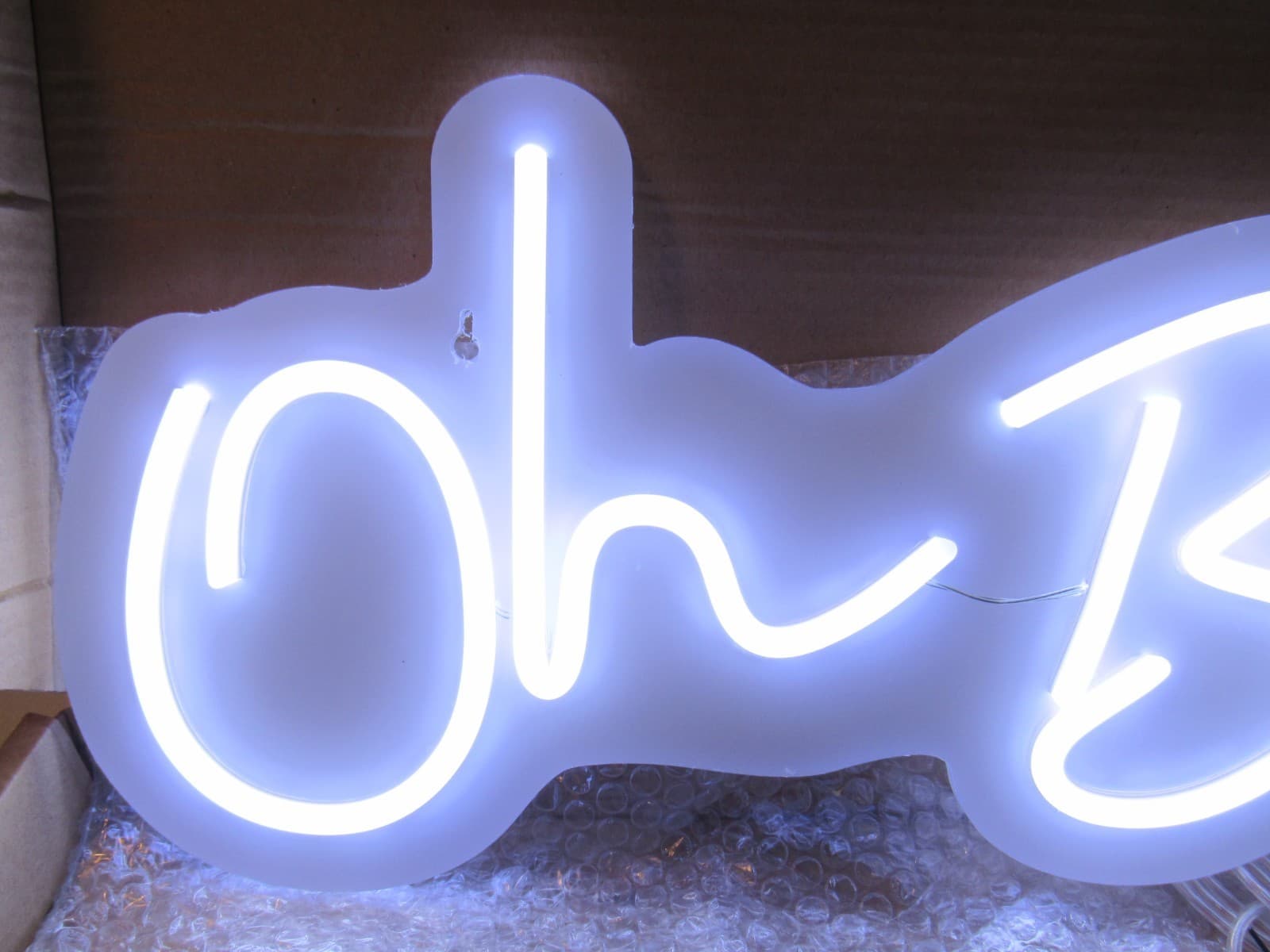 Oh Baby Neon Sign Baby Shower LED Neon Light 23" x 9.5" (E8K) - Thumbnail 2