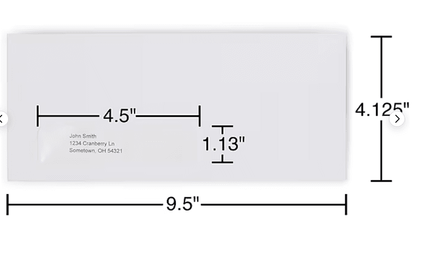 Staples #10 White Left-Window Envelopes, 500/Box 4.125"x9.5" (E4K) - Thumbnail 7