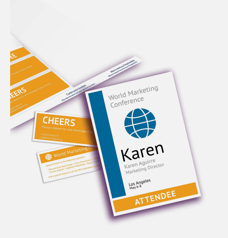 AVERY 8522 Vertical Style Name Badge Insert Refills 6 x 4 1/4" White 100 E3K - Thumbnail 5