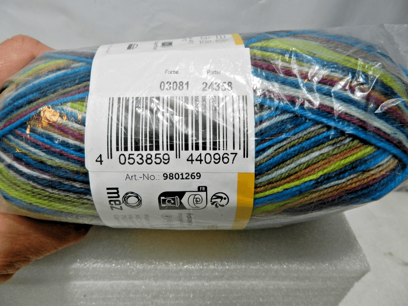 Regia Sock Yarn 100g Self Striping 420m 459y 75/25 Wool Nylon 4 Ply (L86K) - Thumbnail 3