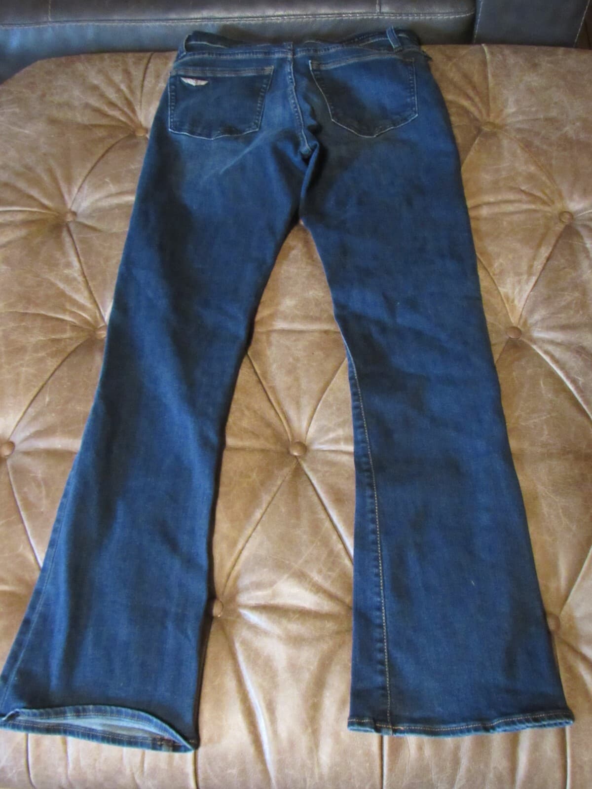 Rock Republic Kasandra Bootcut Dark Wash Distressed Mid Rise Jean Size 12 (P10M) - Thumbnail 2