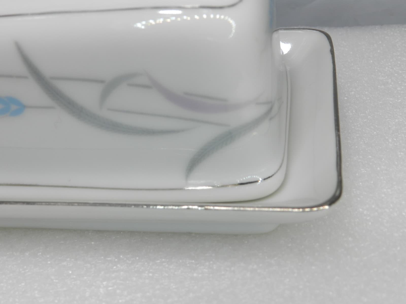 Vintage Valmont China "Royal Wheat" Covered Butter Dish Japan Retired (K16J) - Thumbnail 4