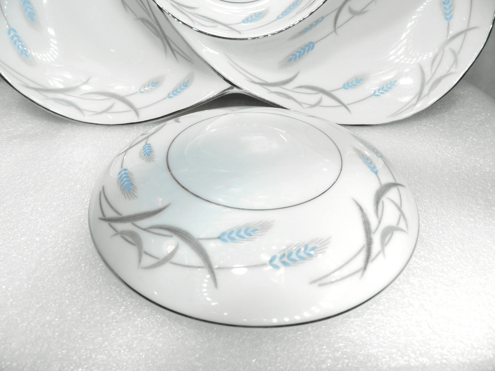 Valmont China Japan Royal Wheat 5 Section Divided Relish Tray Dish w/ Lid (K18J) - Thumbnail 5