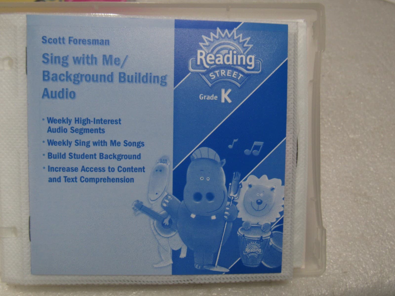 Reading Street Sing with Me/Background Building & Phonic Song CD Grade K (W6J) - Thumbnail 3