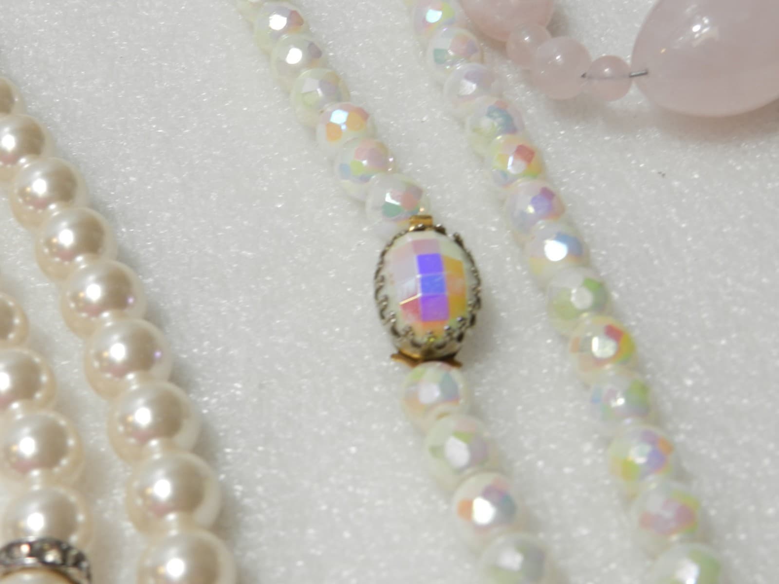 2lbs+ Vintage Costome Jewerly Lot Pearls Necklaces Bracelets (A9J) - Thumbnail 10