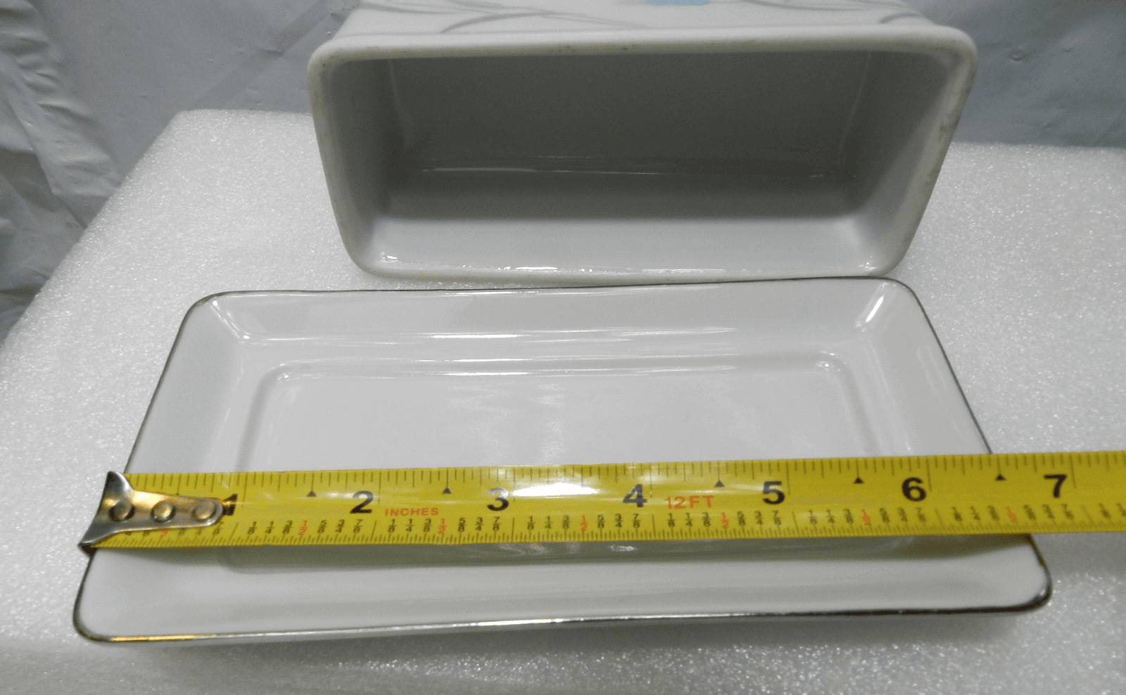 Vintage Valmont China "Royal Wheat" Covered Butter Dish Japan Retired (K16J) - Thumbnail 7