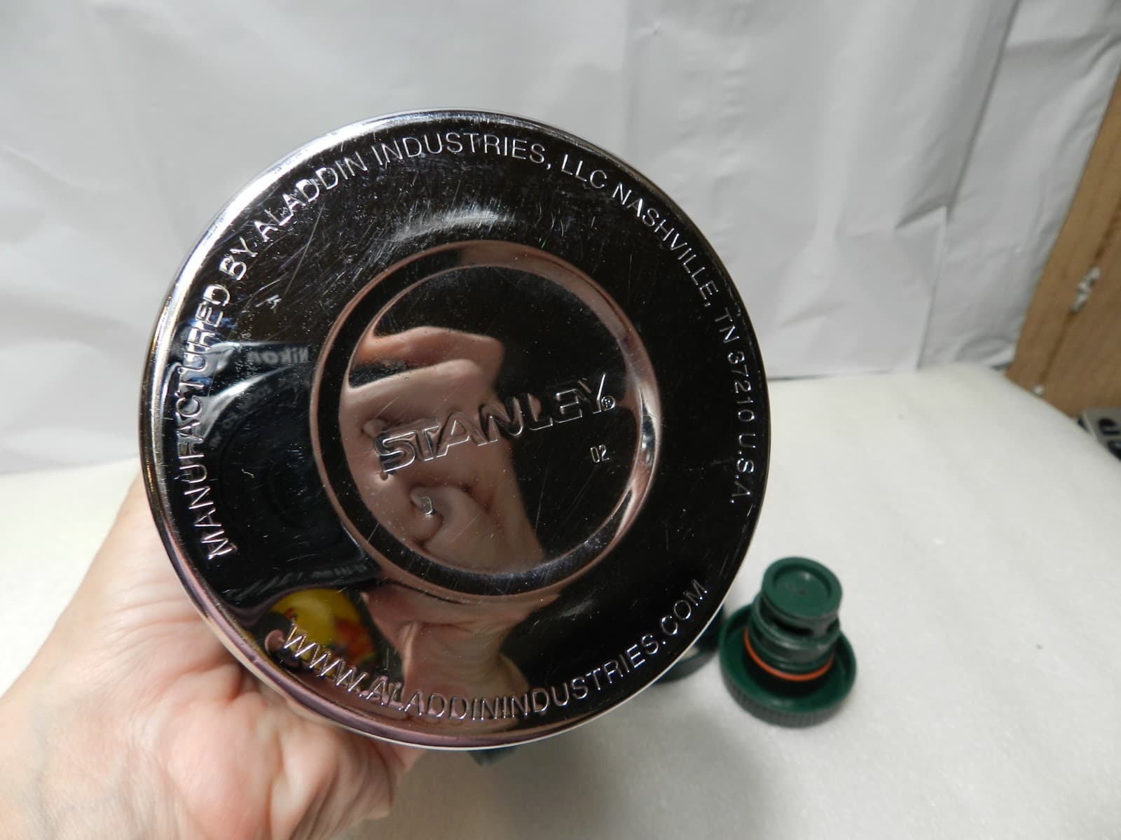 Vintage Stanley Classic 1.1 Qt 1L Green Vacuum Bottle Thermos Clean Z96J - Thumbnail 7