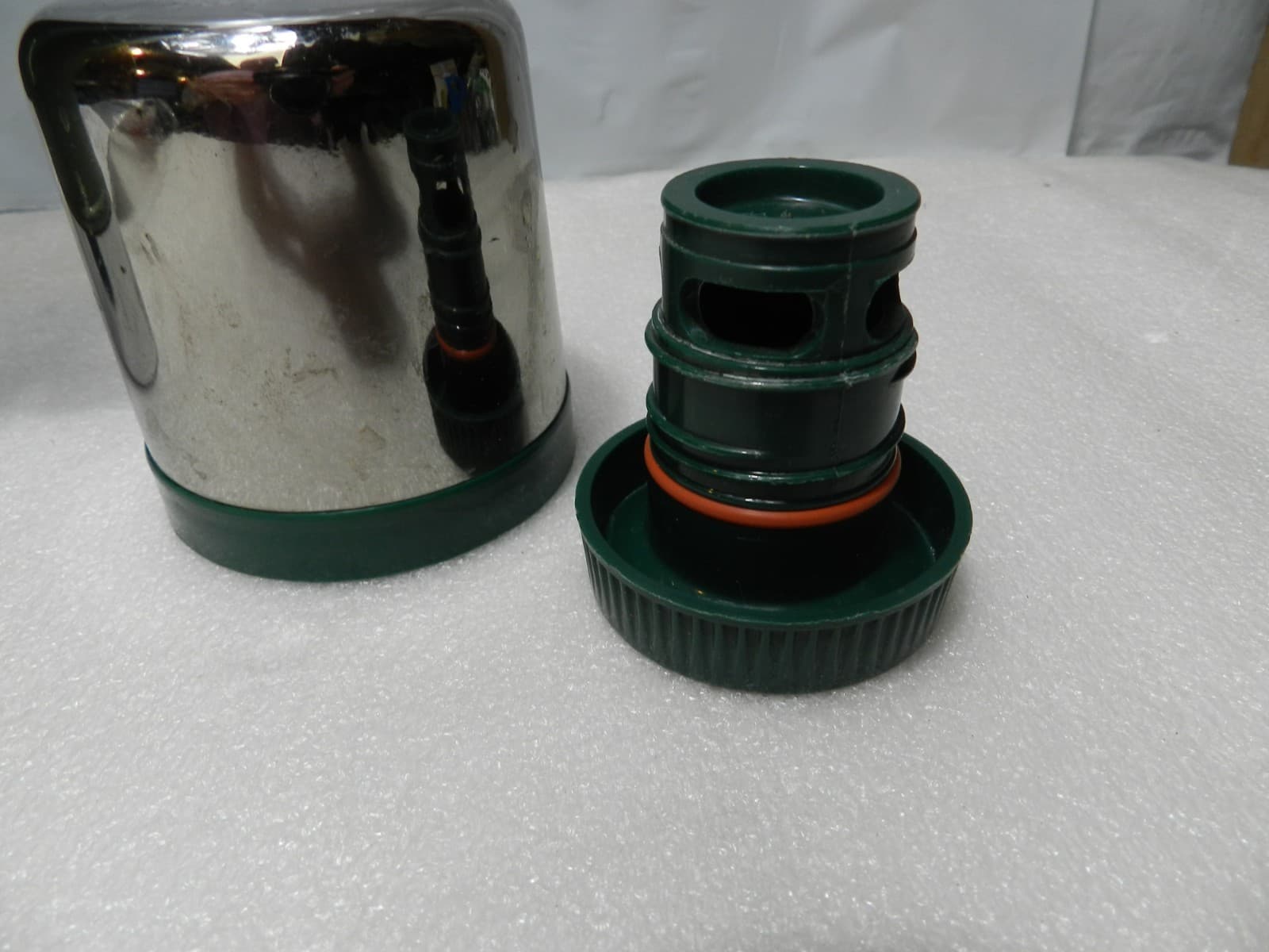 Vintage Stanley Classic 1.1 Qt 1L Green Vacuum Bottle Thermos Clean Z96J - Thumbnail 5