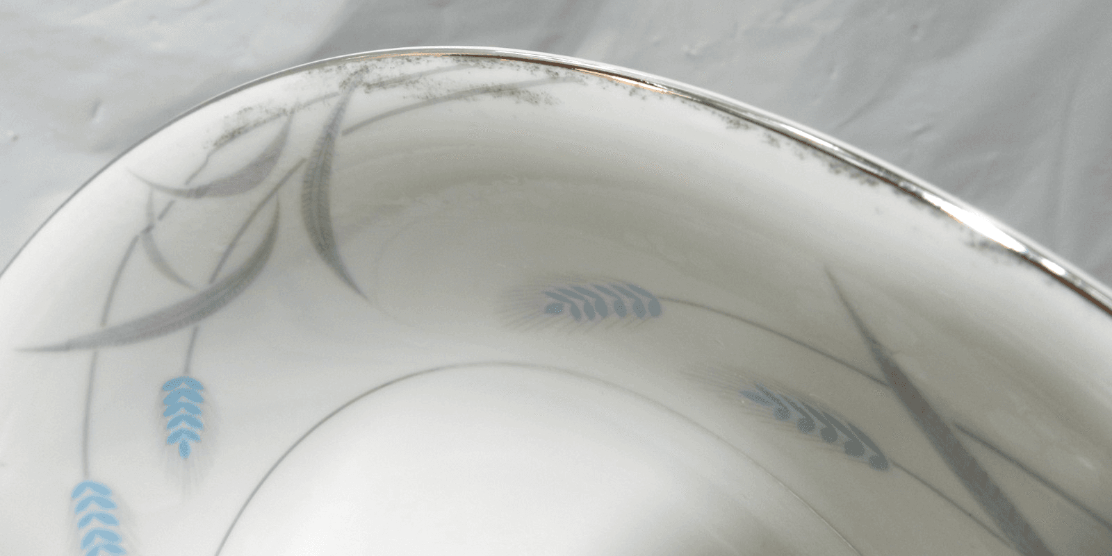 2 Retired Vintage Valmont China Royal Wheat 9" Vegetable Round Serving Bowl K19J - Thumbnail 5
