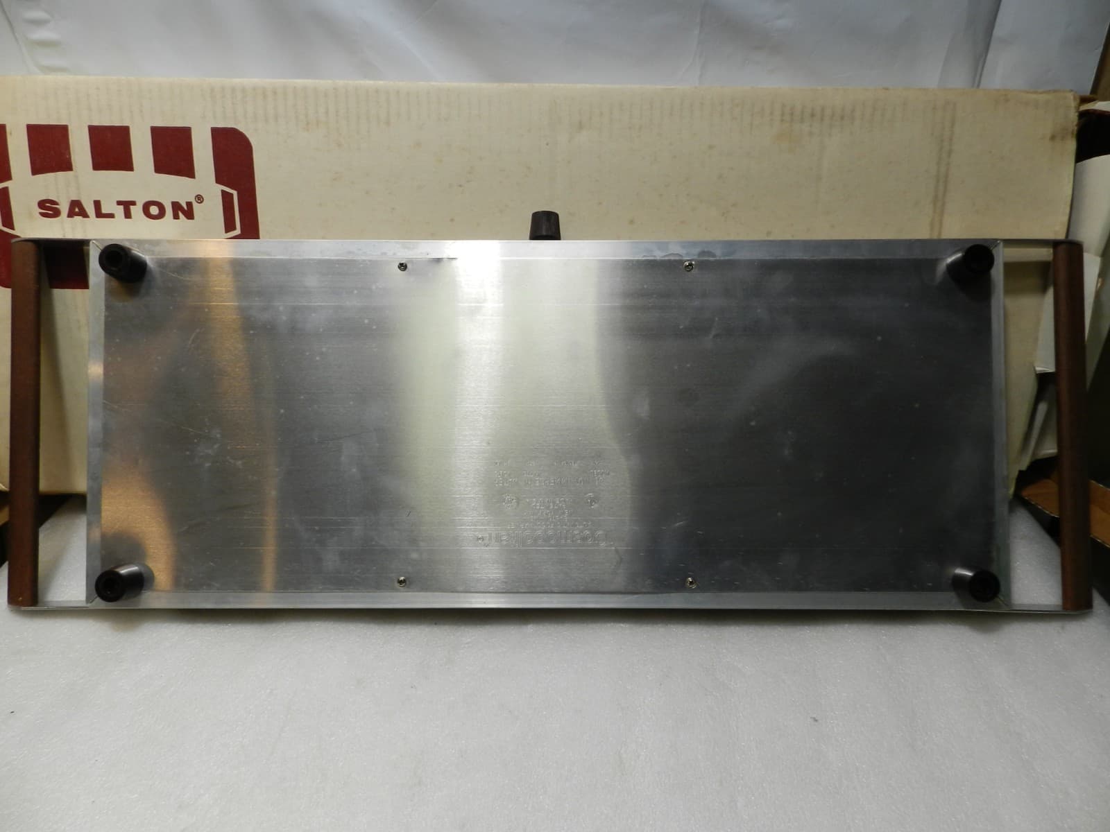 VTG Salton Cosmopolitan Automatic Food Warmer H-125 Riviera W/Box 22" (C9J) - Thumbnail 9