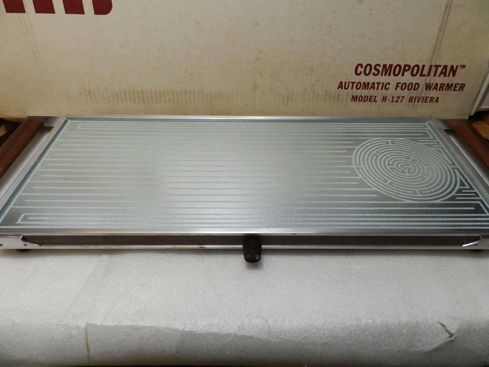 VTG Salton Cosmopolitan Automatic Food Warmer H-125 Riviera W/Box 22" (C9J) - Thumbnail 4