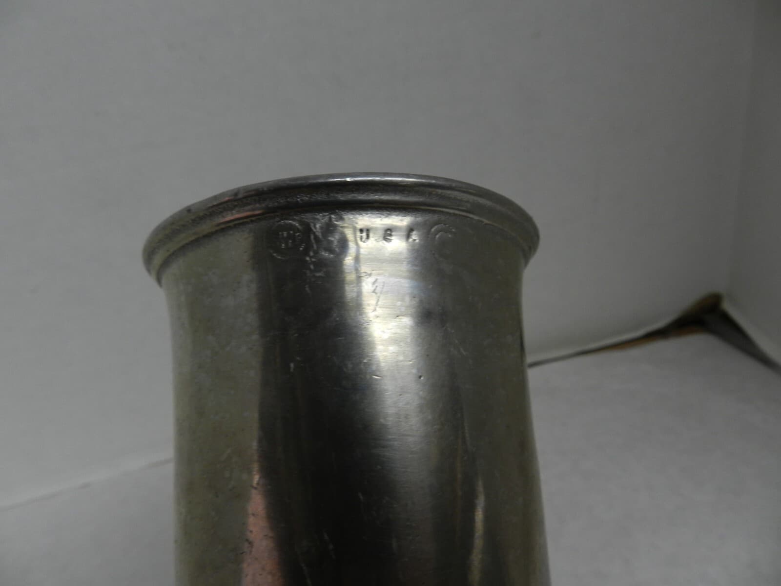 Plough Tavern 7" 12 Ounce Drink Goblet Wilton Armetale Pewter Metal RWP USA L3K - Thumbnail 2