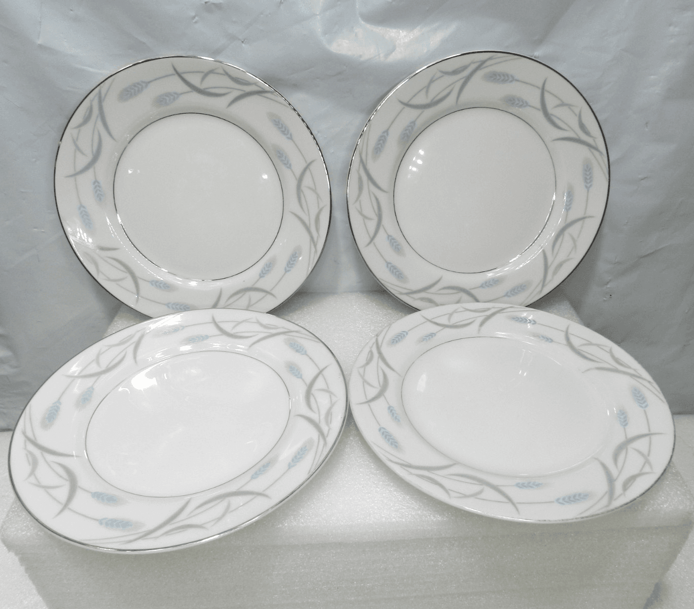 9PC Valmont China Japan Royal Wheat Bread/ Dessert Plates 6 1/2” & 7 1/2" K24J - Thumbnail 4