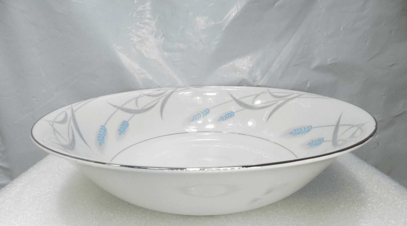 2 Retired Vintage Valmont China Royal Wheat 9" Vegetable Round Serving Bowl K19J - Thumbnail 6