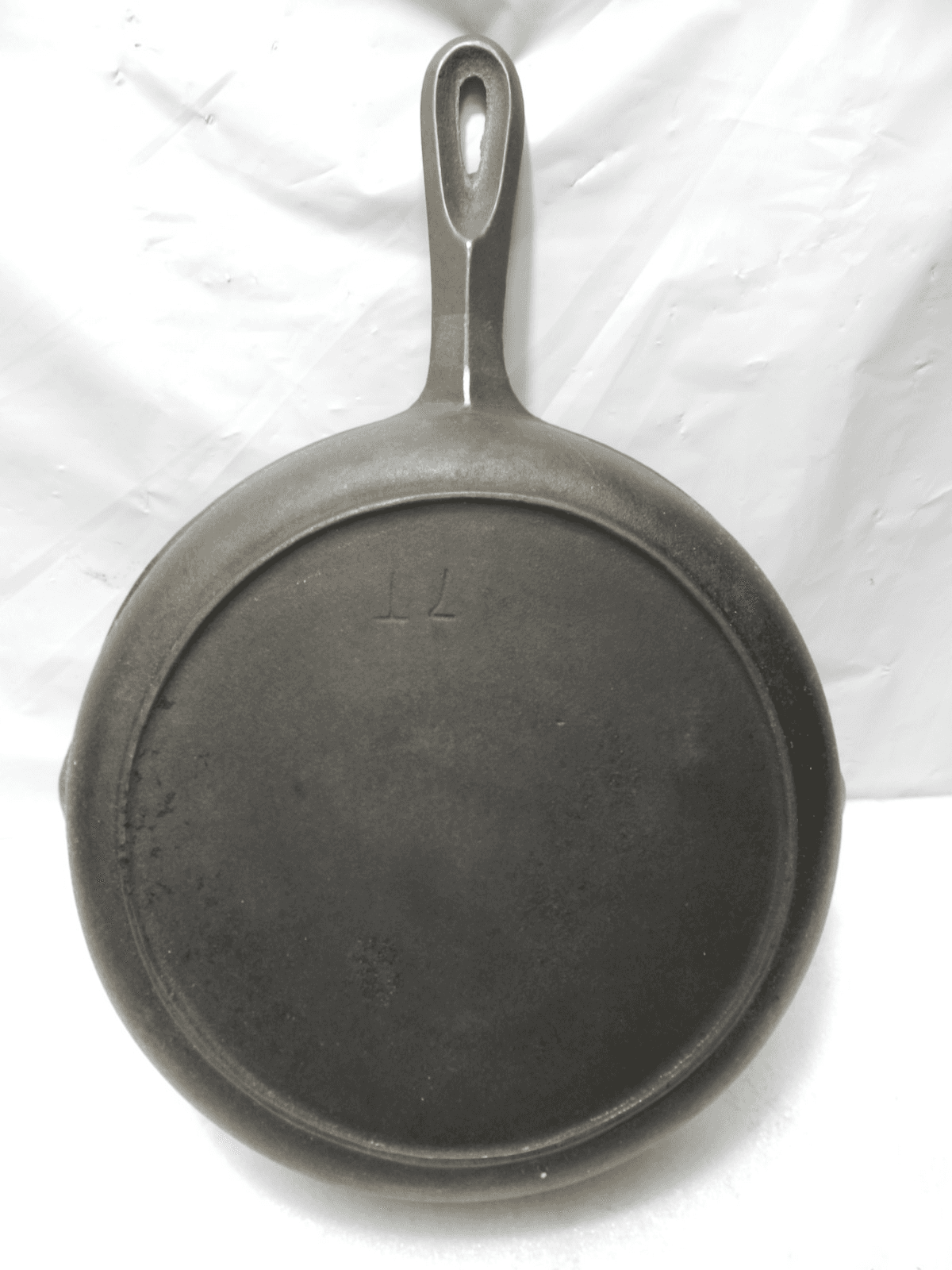 Vintage BSR Century Series Size # 7 (7T) Cast Iron Skillet Sits Flat 60's I27S - Thumbnail 4