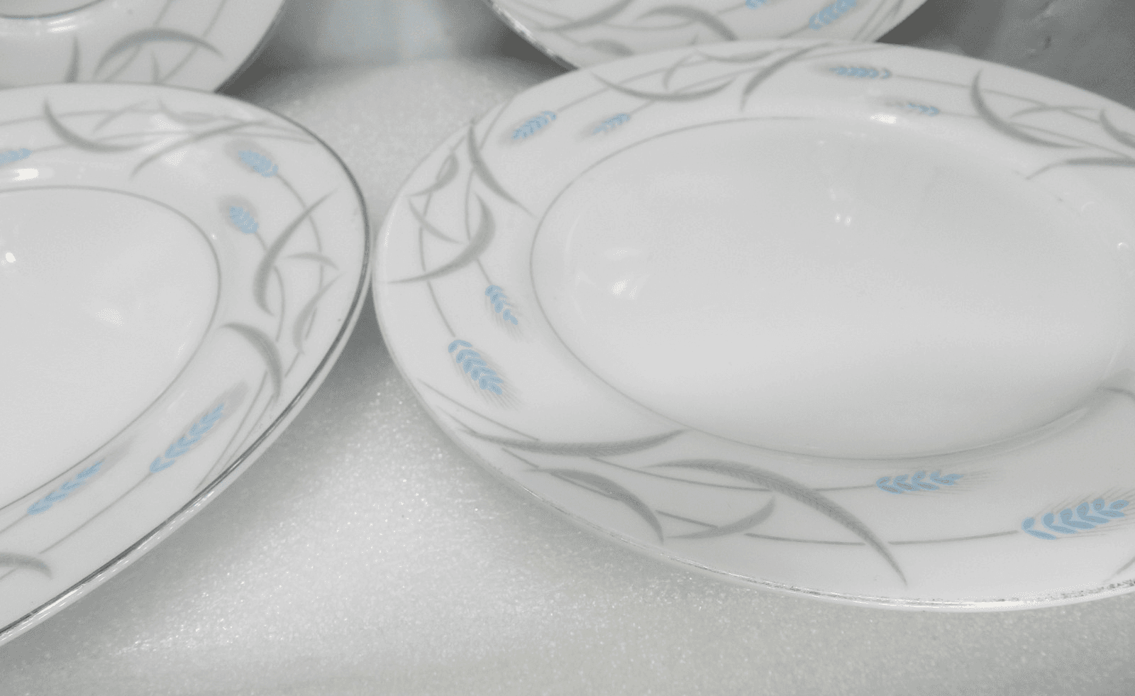 9PC Valmont China Japan Royal Wheat Bread/ Dessert Plates 6 1/2” & 7 1/2" K24J - Thumbnail 5