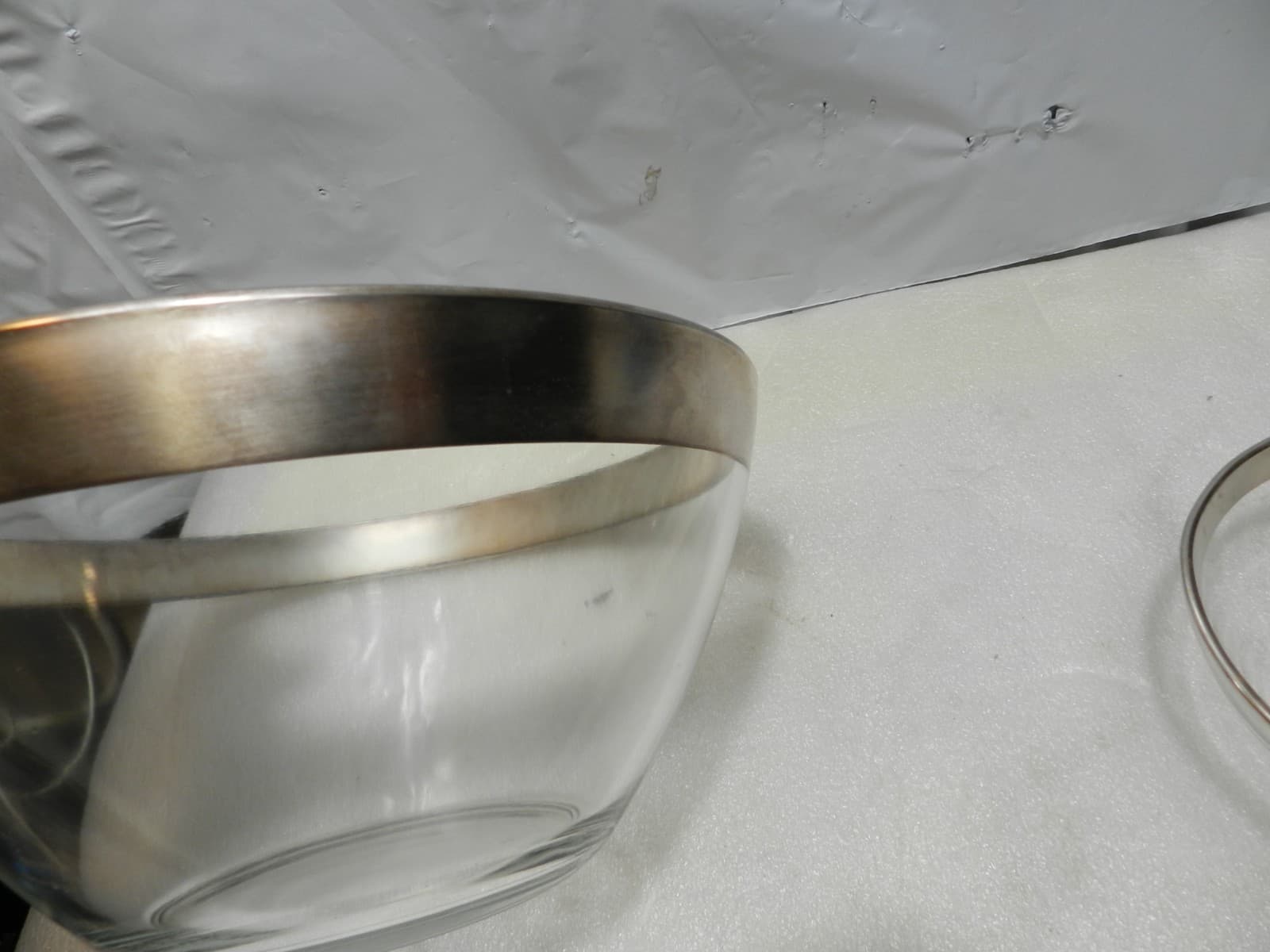 Original Mid Century Dorothy Thorpe Chip & Dip Bowl Complete Set Sterling Rim C5 - Thumbnail 13