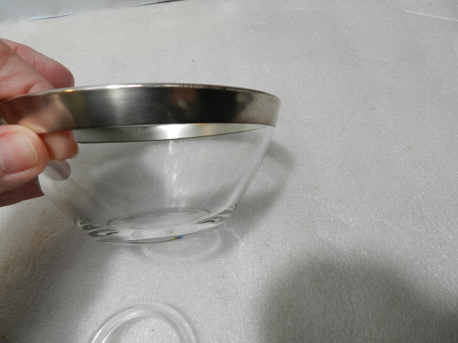 Original Mid Century Dorothy Thorpe Chip & Dip Bowl Complete Set Sterling Rim C5 - Thumbnail 15
