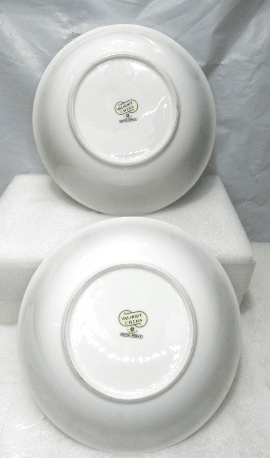 2 Retired Vintage Valmont China Royal Wheat 9" Vegetable Round Serving Bowl K19J - Thumbnail 7