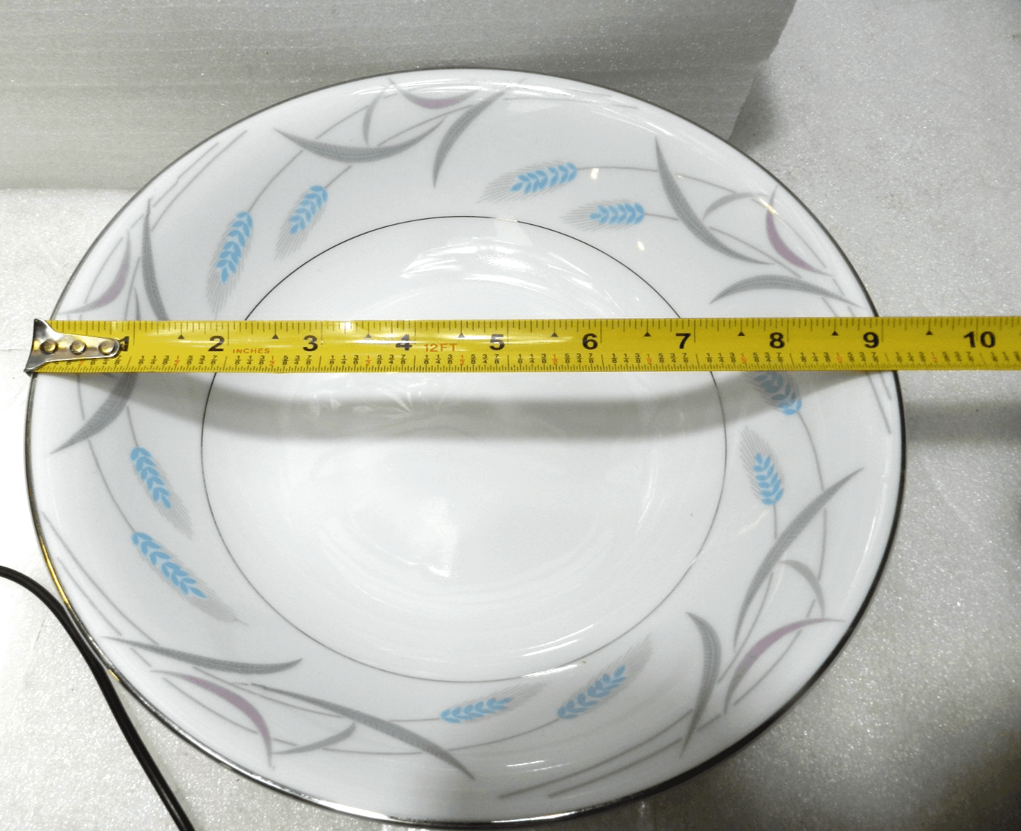 2 Retired Vintage Valmont China Royal Wheat 9" Vegetable Round Serving Bowl K19J - Thumbnail 8