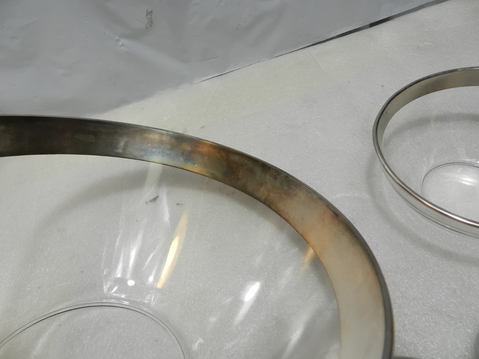 Original Mid Century Dorothy Thorpe Chip & Dip Bowl Complete Set Sterling Rim C5 - Thumbnail 12