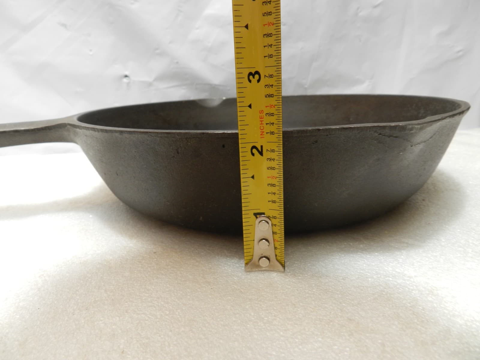 Vintage BSR Century Series Size # 7 (7T) Cast Iron Skillet Sits Flat 60's I27S - Thumbnail 9