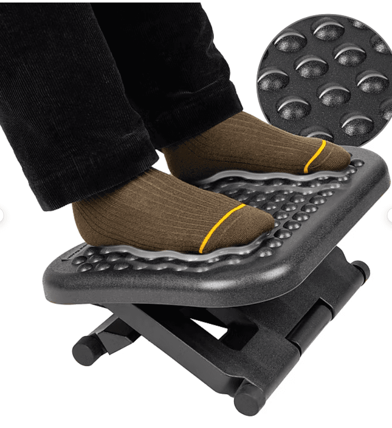 Mind Reader FTREST-BLK Adjustable Foot Rest - Black E10K - Thumbnail 2