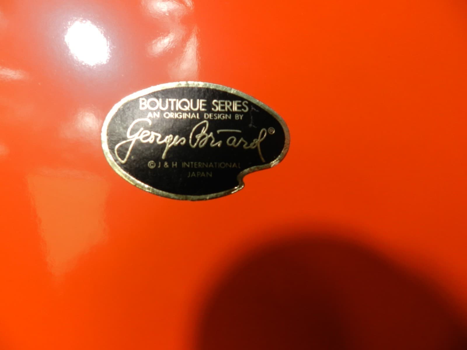 Georges Briard Serving Hors D'oeuvre Tray Yellow Orange Boutique Vintage MCM C8J - Thumbnail 3