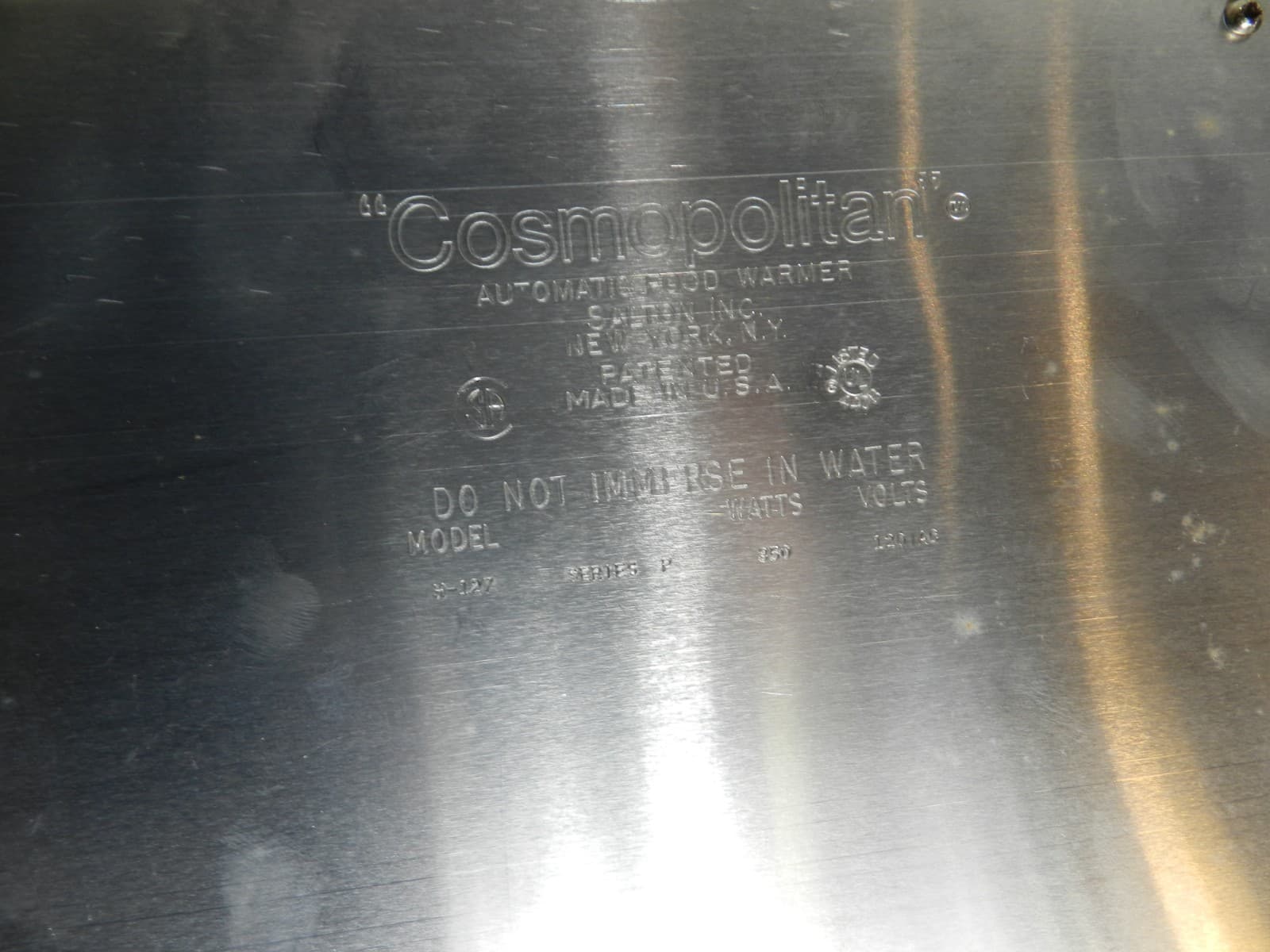 VTG Salton Cosmopolitan Automatic Food Warmer H-125 Riviera W/Box 22" (C9J) - Thumbnail 10